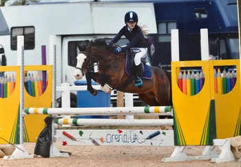Isabella Armstrong wins Schools League Classes at Leamside